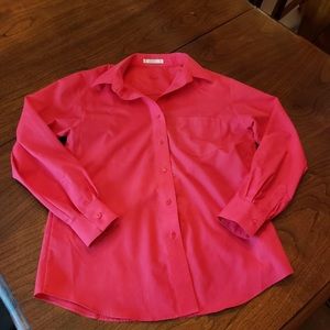Foxcroft Magenta Button Up